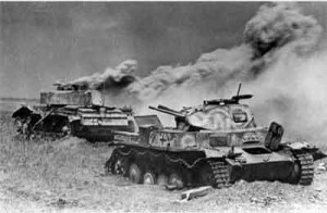 battle of kursk entrenching tanks